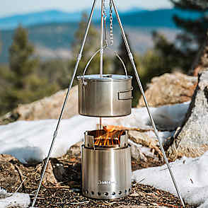 Campfire Camp Stove Cooking Bundle - View 2