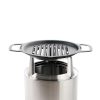 15" Fire Pit Cast Iron Grill Top + Hub - View 1