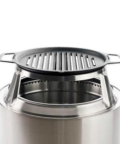 30" Fire Pit Cast Iron Grill + Hub - View 1