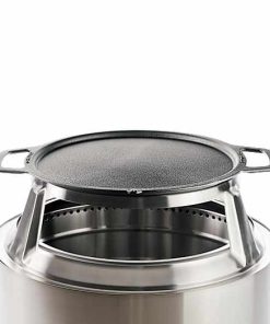 30" Fire Pit Cast Iron Griddle Top + Hub - View 1