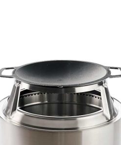30" Fire Pit Cast Iron Wok Top + Hub - View 1