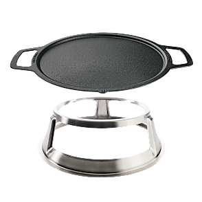 30" Fire Pit Cast Iron Griddle Top + Hub - View 2