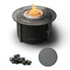 Infinity Flame Propane Fire Pit + Surround Surface - Charcoal Steel Finish - Solo Stove