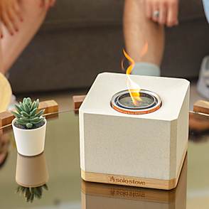 Cube Tabletop Fire Bowl - View 2