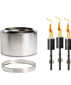 Yukon 27" Fire Pit + Torches Bundle - Solo Stove
